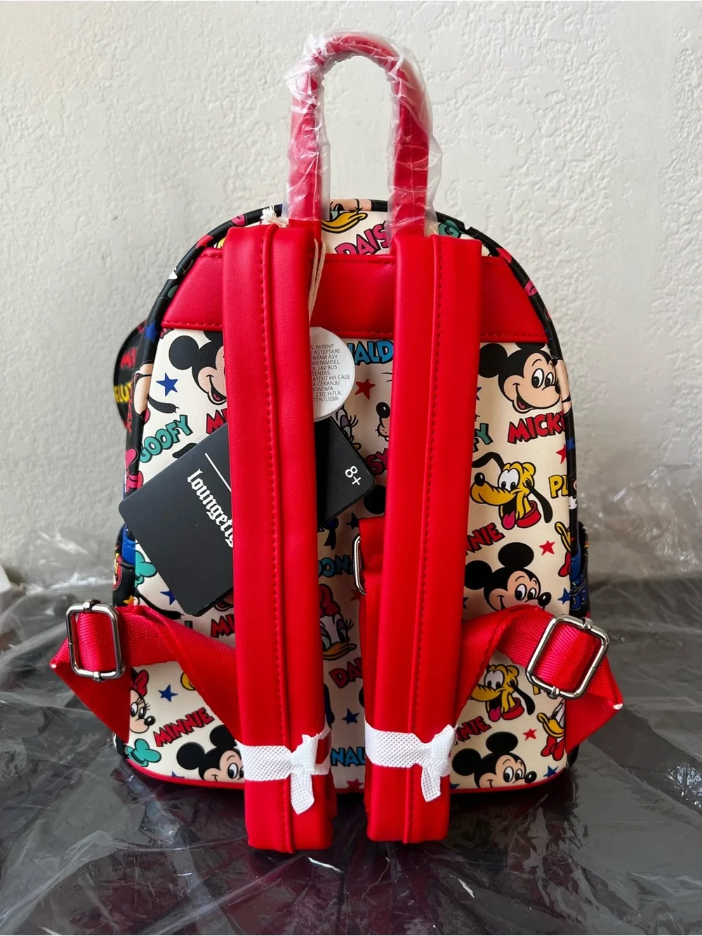 Loungefly Disney Mickey Mouse and Friends Mini Backpack With Ears Headband - NWT